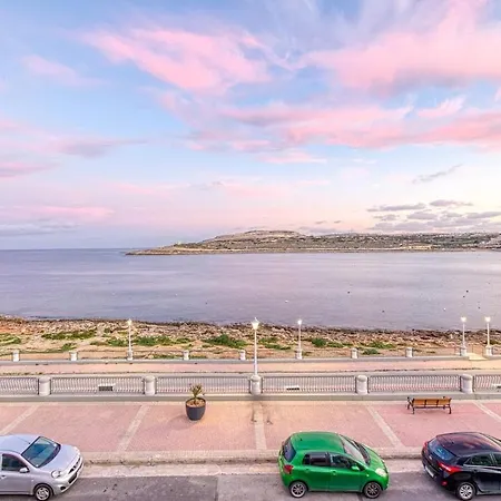 Qawra Seafront With Large Front Terrace