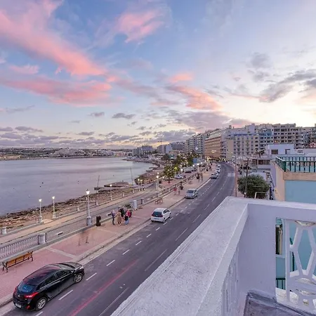 Qawra Seafront With Large Front Terrace St. Paul's Bay
